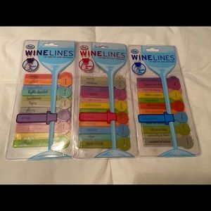 36 Wine Lines Wine Glass Tags